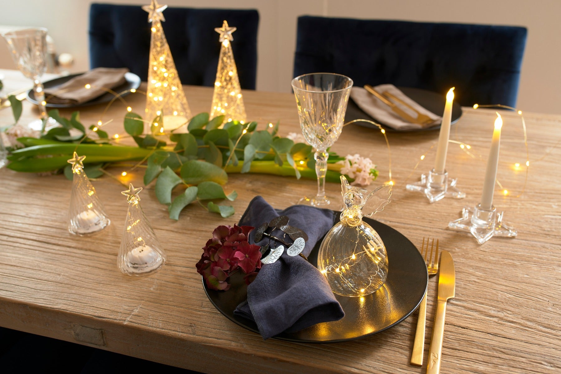 Sirius Romantic LED glas træ, romantic/clear - 26 cm. - Bahne